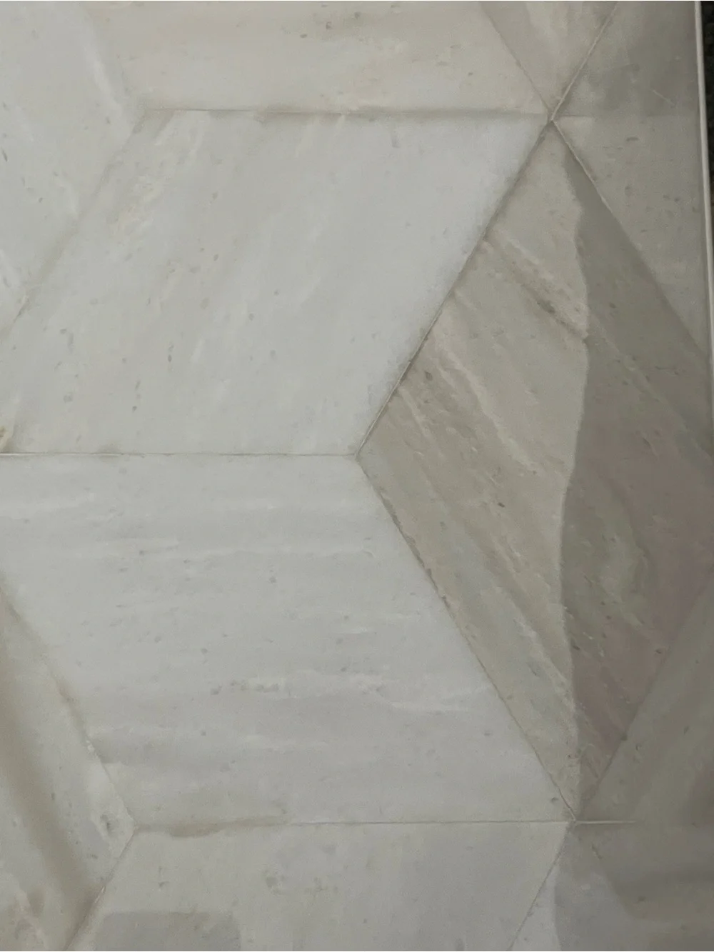 Modern Neutral Geometric Marble Wall Art - Biedge /cream color